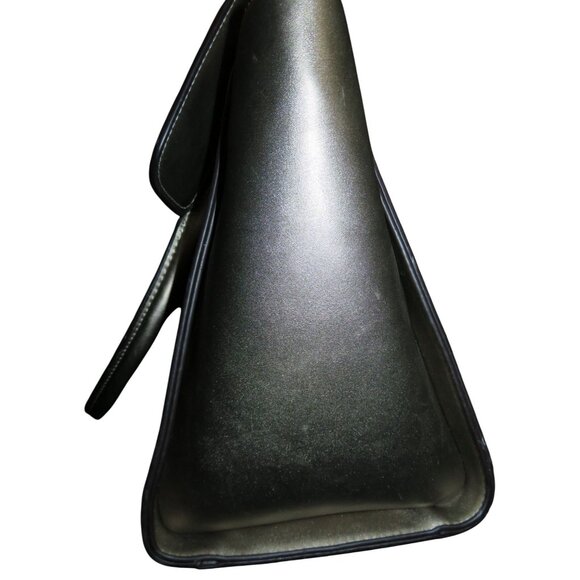 Nicole Lee Pewter Structured Vegan Leather top handle satchel with Charms - Picture 4 of 10